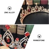 image:imageBeaupretty Crowns And Tiaras Red Rhinestone Crown Retro Birthday Tiara Headband Headdress