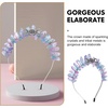 image:imageBeaupretty Crystal Quartz Crown Headband Rhinestone Tiara Hair Band with Metal Moon Headdress Mermaid Hair Accessories for Women Girls