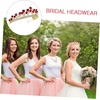 image:imageBeaupretty Crystal Wedding Tiara for Women Flower Crown Wedding Tiaras and Crowns Princess Crystal Headband Red
