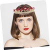 image:imageBeaupretty Crystal Wedding Tiara for Women Flower Crown Wedding Tiaras and Crowns Princess Crystal Headband Red