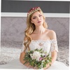 image:imageBeaupretty Crystal Wedding Tiara for Women Flower Crown Wedding Tiaras and Crowns Princess Crystal Headband Red