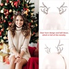 image:imageBeaupretty Deer Antlers Headband 2pcs Rhinestone Reindeer Headband Christmas Elk Hair Hoop Glitter Xmas Headwear Party Cosplay Headpiece