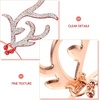 image:imageBeaupretty Deer Antlers Headband 2pcs Rhinestone Reindeer Headband Christmas Elk Hair Hoop Glitter Xmas Headwear Party Cosplay Headpiece