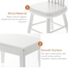 image:imageBeaupretty Doll House Furniture Miniature Wooden Dollhouse Table and Chairs Mini Accessories of Dining Room WhiteWei
