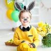 image:imageBeaupretty Donkey Costume Kit Donkey Headband Animal Ears Tail Set Headband Bowtie Nose Tail Halloween Cosplay Costume Dress Up Set Grey