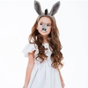 image:imageBeaupretty Donkey Costume Set Donkey Headband Bowtie Tail Nose Costume Kit Halloween Cartoon Animal Cosplay Props Party SetAs Shown