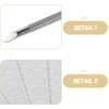 image:imageBeaupretty DualEnded Cuticle Pusher Tool Circle Bevel Nail Pusher and Cuticle Remover Scraper Tool with 100 Grit Sandpaper Sheets Silver Metal Manicure for Nail Cleaning and Art Care