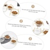 image:imageBeaupretty Elevated Glass Cat Food Bowl with Tilted Raised Stand Single Pet Bowl for Indoor Cats and Dogs Feeding