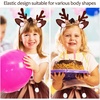 image:imageBeaupretty Elk Clothing Set Reindeer Costume with Deer Antlers Headband Holiday Outfit for Girls Tutu Skirt for Performance and Party