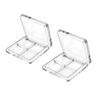 image:imageBeaupretty Empty Lipstick Palette 2 Pcs 4Grid Refillable Depotting Palette for Lipstick Eyeshadow amp Blush Clear DIY Makeup Storage Case for Women Girls Ladies10 Count Pack of 10