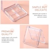 image:imageBeaupretty Empty Lipstick Palette 2 Pcs 4Grid Refillable Depotting Palette for Lipstick Eyeshadow amp Blush Clear DIY Makeup Storage Case for Women Girls Ladies6 Count Pack of 6