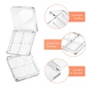 image:imageBeaupretty Empty Lipstick Palette 2 Pcs 4Grid Refillable Depotting Palette for Lipstick Eyeshadow amp Blush Clear DIY Makeup Storage Case for Women Girls Ladies6 Count Pack of 6