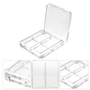 image:imageBeaupretty Empty Lipstick Palette 2 Pcs 4Grid Refillable Depotting Palette for Lipstick Eyeshadow amp Blush Clear DIY Makeup Storage Case for Women Girls Ladies2 Count Pack of 1