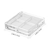 image:imageBeaupretty Empty Lipstick Palette 2 Pcs 4Grid Refillable Depotting Palette for Lipstick Eyeshadow amp Blush Clear DIY Makeup Storage Case for Women Girls Ladies2 Count Pack of 1