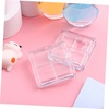 image:imageBeaupretty Empty Lipstick Palette 2 Pcs 4Grid Refillable Depotting Palette for Lipstick Eyeshadow amp Blush Clear DIY Makeup Storage Case for Women Girls Ladies10 Count Pack of 10