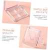 image:imageBeaupretty Empty Lipstick Palette 2 Pcs 4Grid Refillable Depotting Palette for Lipstick Eyeshadow amp Blush Clear DIY Makeup Storage Case for Women Girls Ladies4 Count Pack of 4