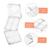 image:imageBeaupretty Empty Lipstick Palette 2 Pcs 4Grid Refillable Depotting Palette for Lipstick Eyeshadow amp Blush Clear DIY Makeup Storage Case for Women Girls Ladies10 Count Pack of 10