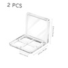 image:imageBeaupretty Empty Lipstick Palette 2 Pcs 4Grid Refillable Depotting Palette for Lipstick Eyeshadow amp Blush Clear DIY Makeup Storage Case for Women Girls Ladies10 Count Pack of 10
