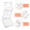 image:imageBeaupretty Empty Lipstick Palette 2 Pcs 4Grid Refillable Depotting Palette for Lipstick Eyeshadow amp Blush Clear DIY Makeup Storage Case for Women Girls Ladies8 Count Pack of 8