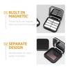 image:imageBeaupretty Empty Lipstick Palette Magnetic Eyeshadow Palette Makeup Foundation Blush Container with Mirror for Women Girls BlackBlack 2