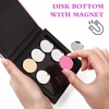 image:imageBeaupretty Empty Magnetic Palette Makeup Eyeshadow Palette with Round Metal Pans and Depotting Spatula Set for Eyeshadow Lipstick As Shown