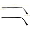image:imageBeaupretty Eyeglasses Arm Replacement Pair for Glasses Repair Compatible with Sunglasses Reading Glasses Durable Comfortable 51InBlack