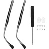 image:imageBeaupretty Eyeglasses Arm Replacement Pair for Glasses Repair Compatible with Sunglasses Reading Glasses Durable Comfortable 51InBlack