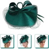 image:imageBeaupretty Fascinators Hat Headband  Fascinators Headpiece Fascinators Hat for Women Girls Veil Mesh Headband Tea Party HatBlackish Green