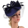 image:imageBeaupretty Fascinators Hat Headband  Fascinators Headpiece Fascinators Hat for Women Girls Veil Mesh Headband Tea Party HatNavy