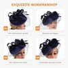 image:imageBeaupretty Fascinators Hat Headband  Fascinators Headpiece Fascinators Hat for Women Girls Veil Mesh Headband Tea Party HatNavy