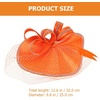 image:imageBeaupretty Fascinators Hat Headband  Fascinators Headpiece Fascinators Hat for Women Girls Veil Mesh Headband Tea Party HatOrange