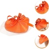 image:imageBeaupretty Fascinators Hat Headband  Fascinators Headpiece Fascinators Hat for Women Girls Veil Mesh Headband Tea Party HatOrange