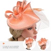 image:imageBeaupretty Fascinators Hat Headband  Fascinators Headpiece Fascinators Hat for Women Girls Veil Mesh Headband Tea Party HatPink