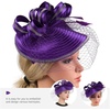image:imageBeaupretty Fascinators Hat Headband  Fascinators Headpiece Fascinators Hat for Women Girls Veil Mesh Headband Tea Party HatPurple