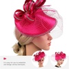 image:imageBeaupretty Fascinators Hat Headband  Fascinators Headpiece Fascinators Hat for Women Girls Veil Mesh Headband Tea Party HatRosy