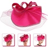 image:imageBeaupretty Fascinators Hat Headband  Fascinators Headpiece Fascinators Hat for Women Girls Veil Mesh Headband Tea Party HatRosy