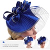 image:imageBeaupretty Fascinators Hat Headband  Fascinators Headpiece Fascinators Hat for Women Girls Veil Mesh Headband Tea Party HatRoyal Blue