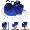 image:imageBeaupretty Fascinators Hat Headband  Fascinators Headpiece Fascinators Hat for Women Girls Veil Mesh Headband Tea Party HatRoyal Blue
