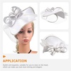 image:imageBeaupretty Fascinators Hat Headband  Fascinators Headpiece Fascinators Hat for Women Girls Veil Mesh Headband Tea Party HatWhite
