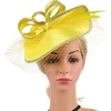 image:imageBeaupretty Fascinators Hat Headband  Fascinators Headpiece Fascinators Hat for Women Girls Veil Mesh Headband Tea Party HatYellow