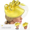 image:imageBeaupretty Fascinators Hat Headband  Fascinators Headpiece Fascinators Hat for Women Girls Veil Mesh Headband Tea Party HatYellow