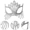 image:imageBeaupretty Fashion Jewelry Dance Party Decorations Party Face Cover Sparkly Rhinestones Crystal Masquerade Halloween Headgear for Holiday Wedding Party Fashion Jewelry Dance Party Decorations