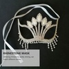image:imageBeaupretty Fashion Jewelry Dance Party Decorations Party Face Cover Sparkly Rhinestones Crystal Masquerade Halloween Headgear for Holiday Wedding Party Fashion Jewelry Dance Party Decorations