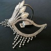 image:imageBeaupretty Fashion Jewelry Dance Party Decorations Party Face Cover Sparkly Rhinestones Crystal Masquerade Halloween Headgear for Holiday Wedding Party Fashion Jewelry Dance Party Decorations