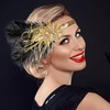 image:imageBeaupretty Flapper Headband Roaring 1920s Costume Headwear Sequin Wedding Headpiece for Women
