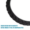 image:imageBeaupretty Flock Padded Headband Vintage Alice Style Braided Hairband Wide Hair Hoop Twisted Knotted Headband for WomenBlack