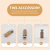 image:imageBeaupretty Flute Headjoint Stopper Plug Cork Flute Accessory Replacement Part 204X070In Durable Wood Stopper for Wind Instrument Maintenance