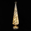 image:imageBeaupretty Glass Christmas Tree Tabletop Decor Lighted Table Top Tree with Fairy Lights Decorative Night Lamp for Xmas Holiday Table Centerpiece Mantel Window Decor No Battery