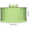 image:imageBeaupretty Glass Pendant Light Shade 590X590X354 Inch Hanging Lamp Shade Replacement with Stripe Pattern for Dining Room Bar Cafe Lighting DecorArmy Green