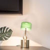 image:imageBeaupretty Glass Pendant Light Shade 590X590X354 Inch Hanging Lamp Shade Replacement with Stripe Pattern for Dining Room Bar Cafe Lighting DecorArmy Green